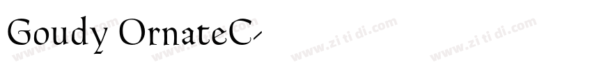 Goudy OrnateC字体转换